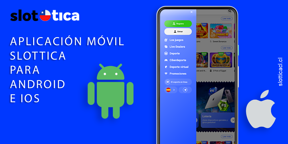 Instala Slottica en Android o iOS para disfrutar de juegos de azar cómodamente