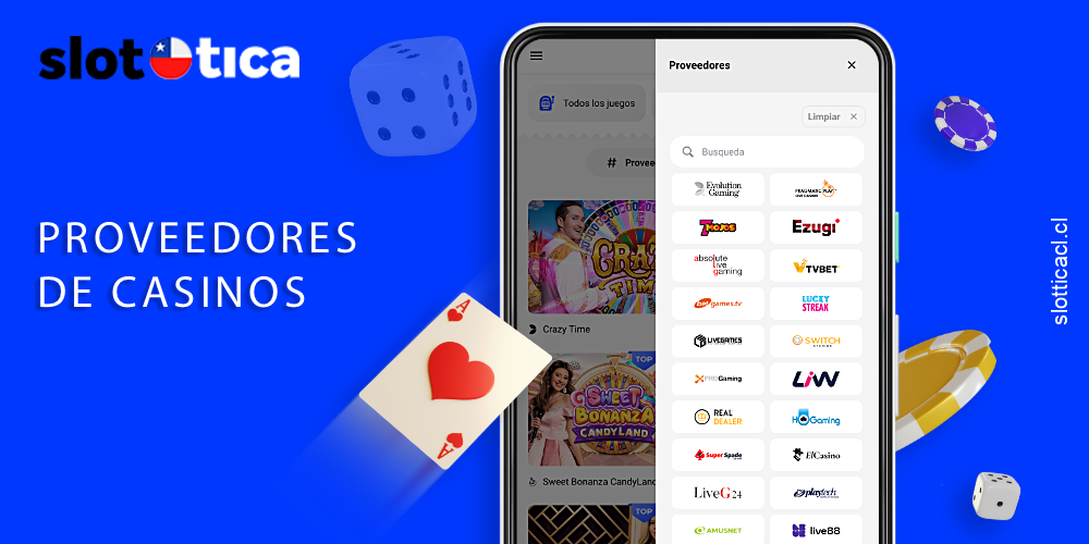 Slottica Casino presenta juegos de proveedores líderes